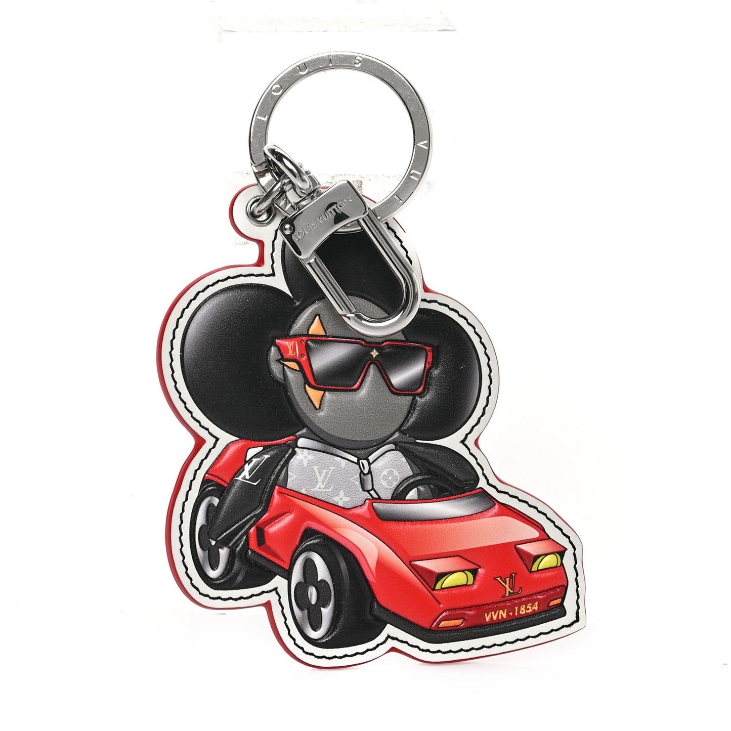 Monogram Eclipse Sporty Car Vivienne Bag Charm Key Holder Multicolor