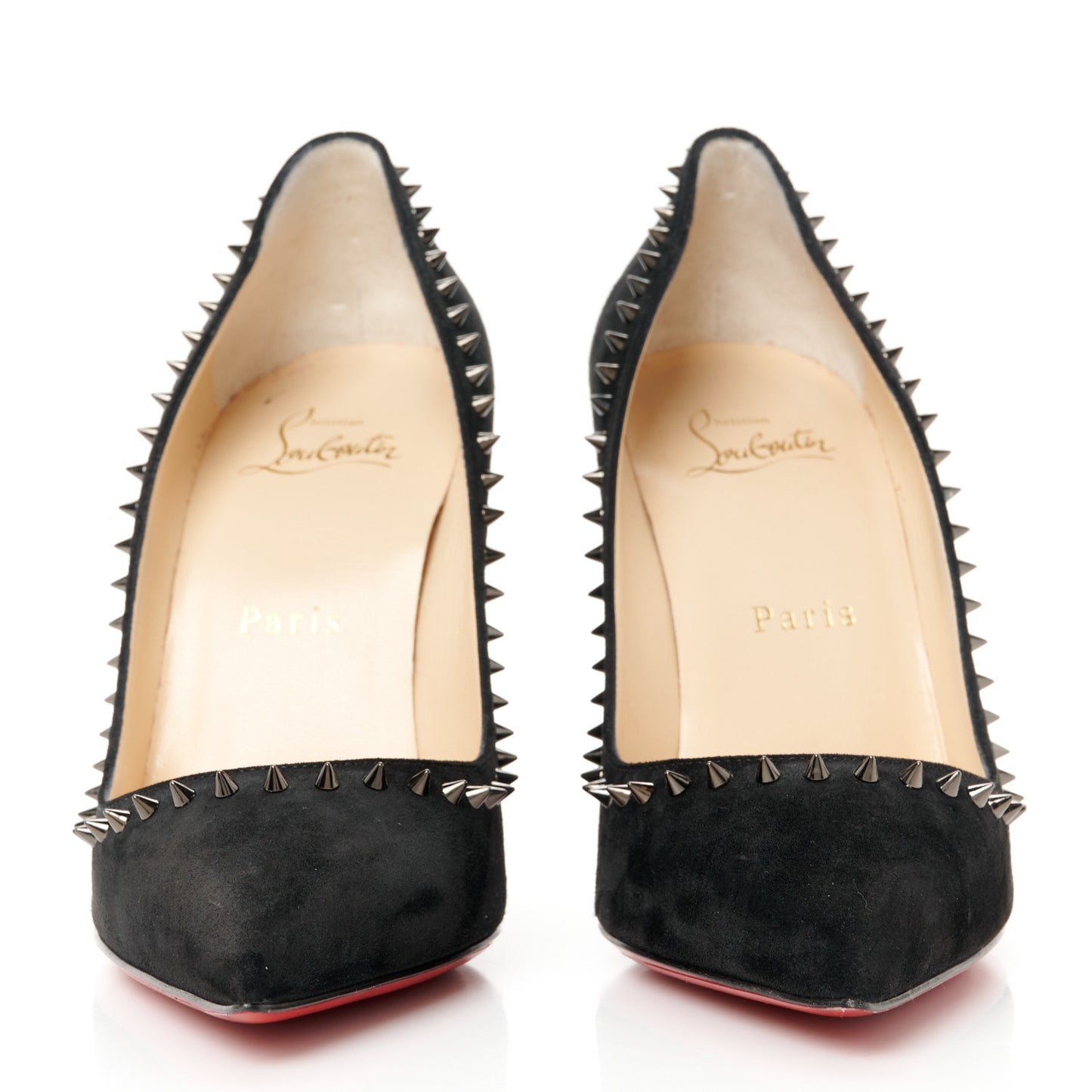 Suede Studded Anjalina 100 Pumps 36.5 Black