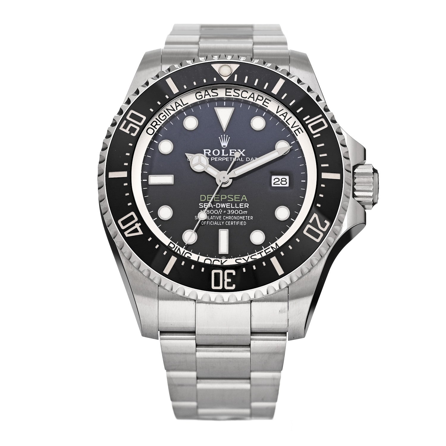 Rolex Stainless Steel 44mm Oyster Perpetual Date Sea-Dweller Deepsea James Cameron Watch Blue 126660 1 of 5