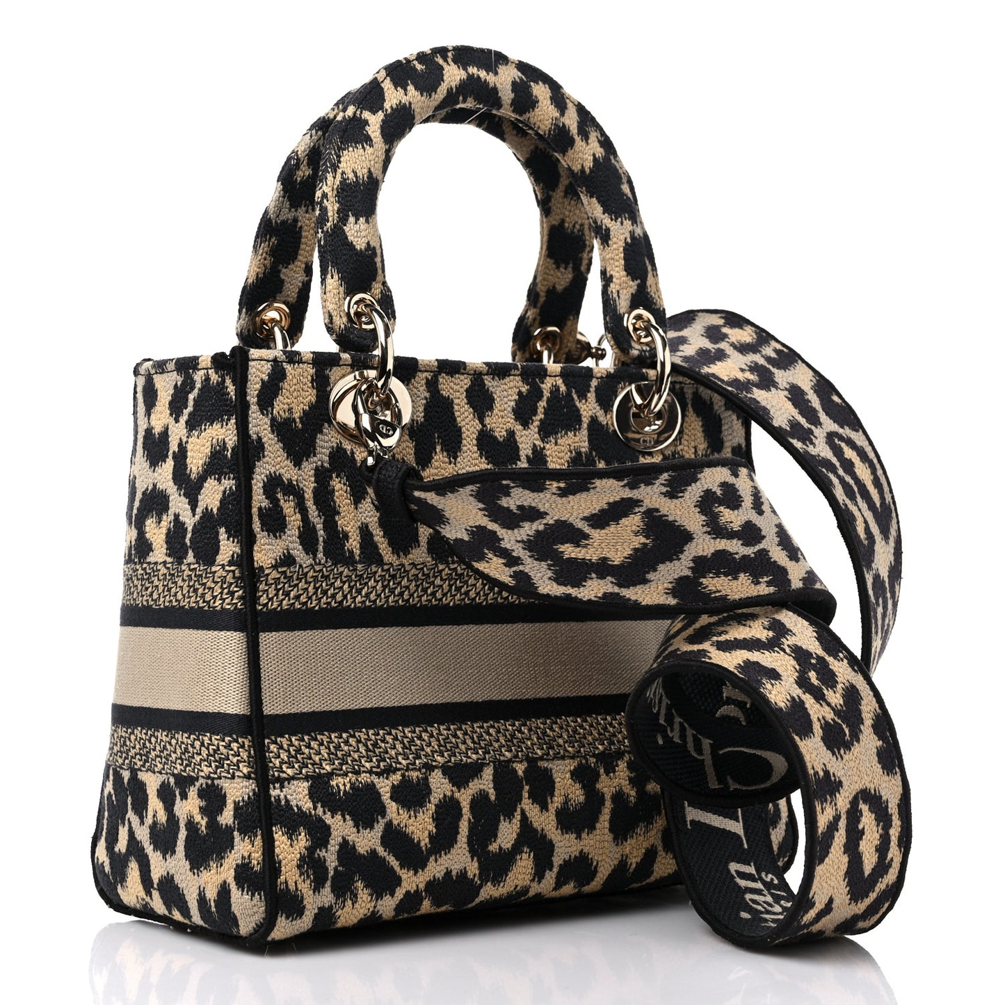 Canvas Medium Mizza Embroidered Lady D-Lite Beige Multicolor