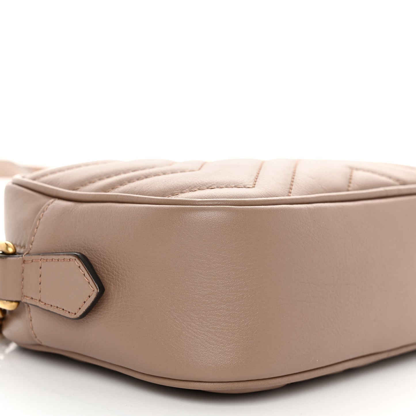 Calfskin Matelasse Mini GG Marmont Chain Shoulder Bag Porcelain Rose