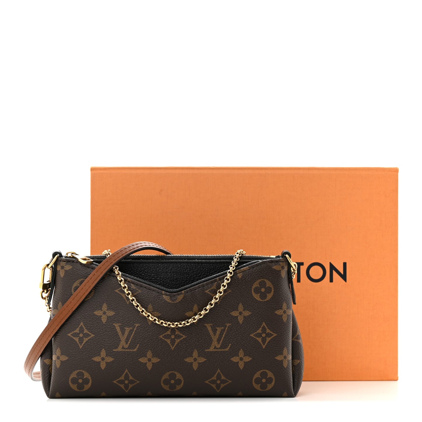 Monogram Pallas Clutch Black
