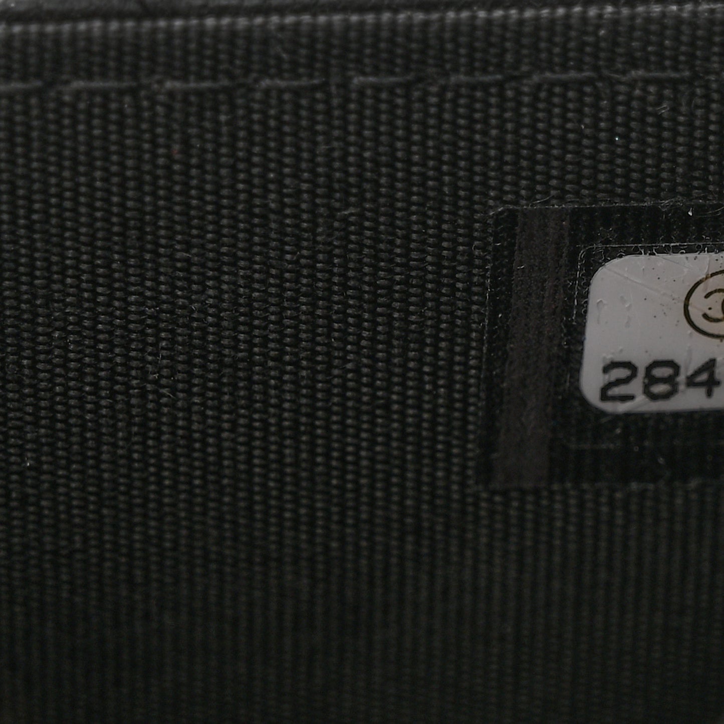 Lambskin Quilted Infinity Wallet On Chain WOC Black