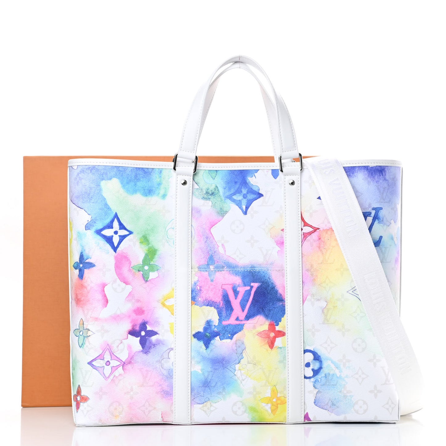 Monogram Watercolor New Tote GM Multicolor