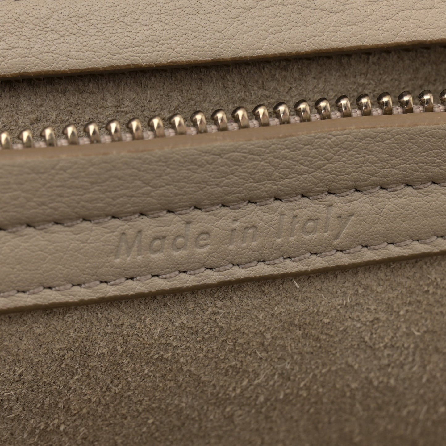 Supple Calfskin Medium Phantom Luggage Beige