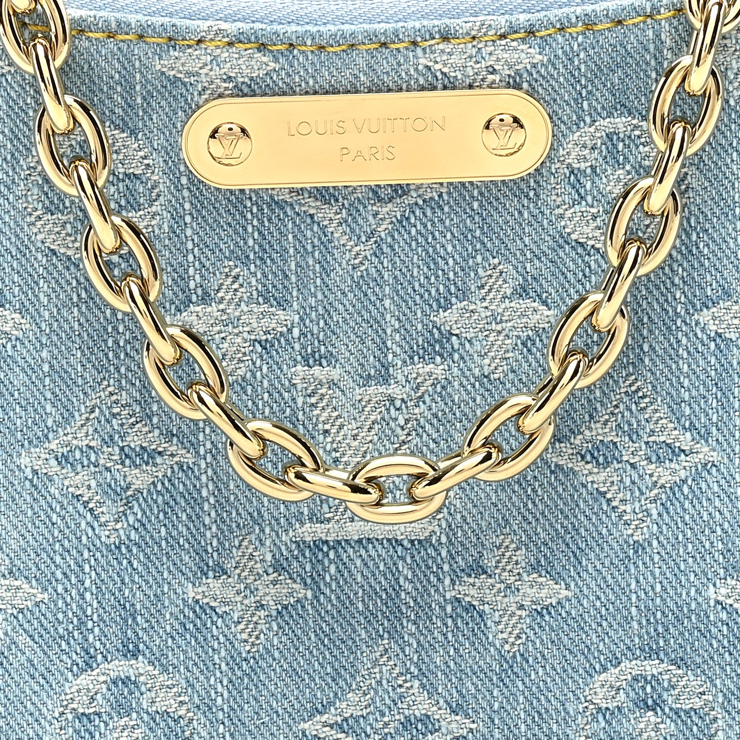 Monogram Denim Liv Pochette Sky Blue