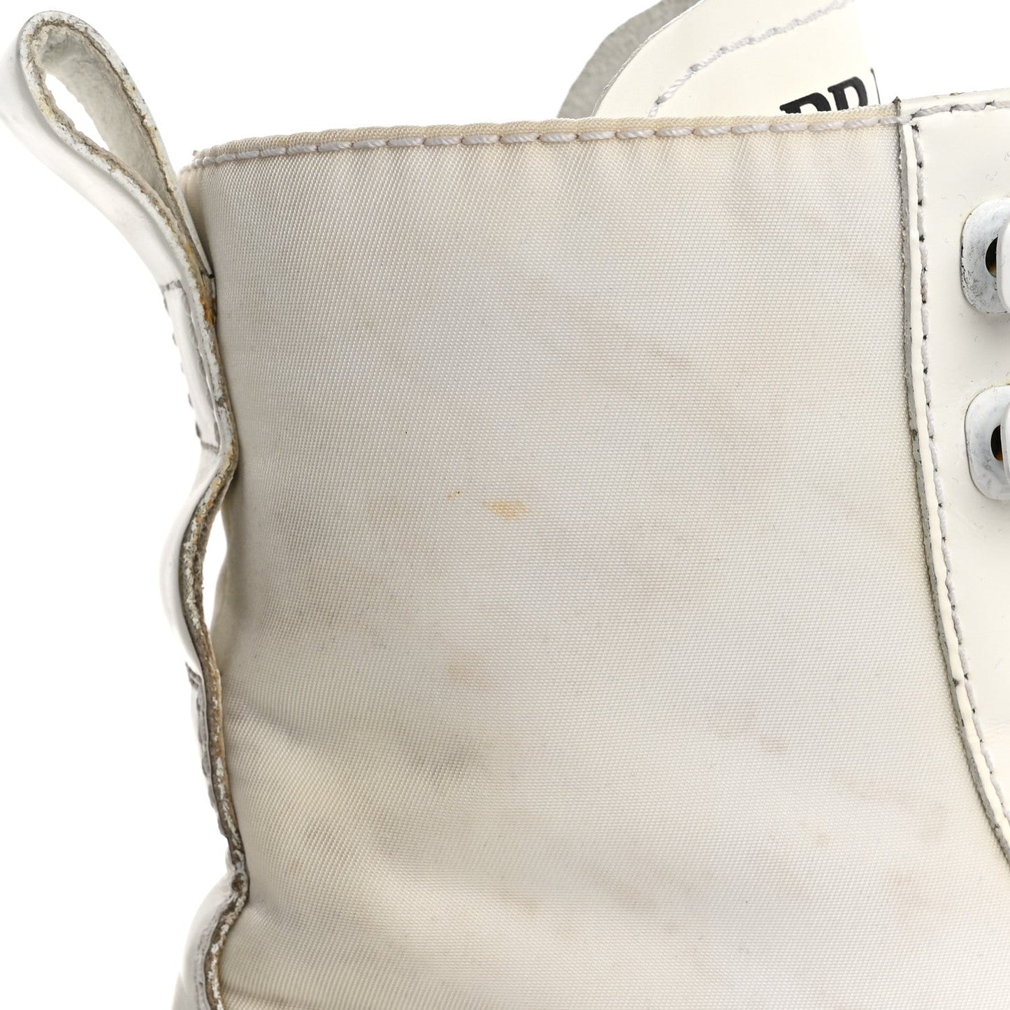 Spazzolato Rois Re-Nylon Metal Triangle Logo Monolith Pouch Pocket 55mm Boots 36 White