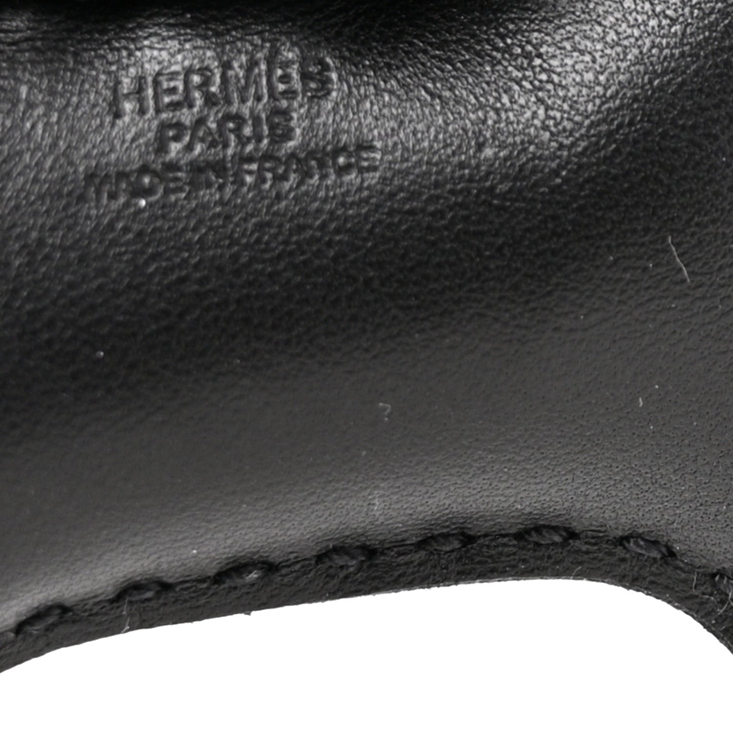 Hermes Milo Lambskin Grigri Rodeo Horse Bag Charm PM So Black 4 of 5