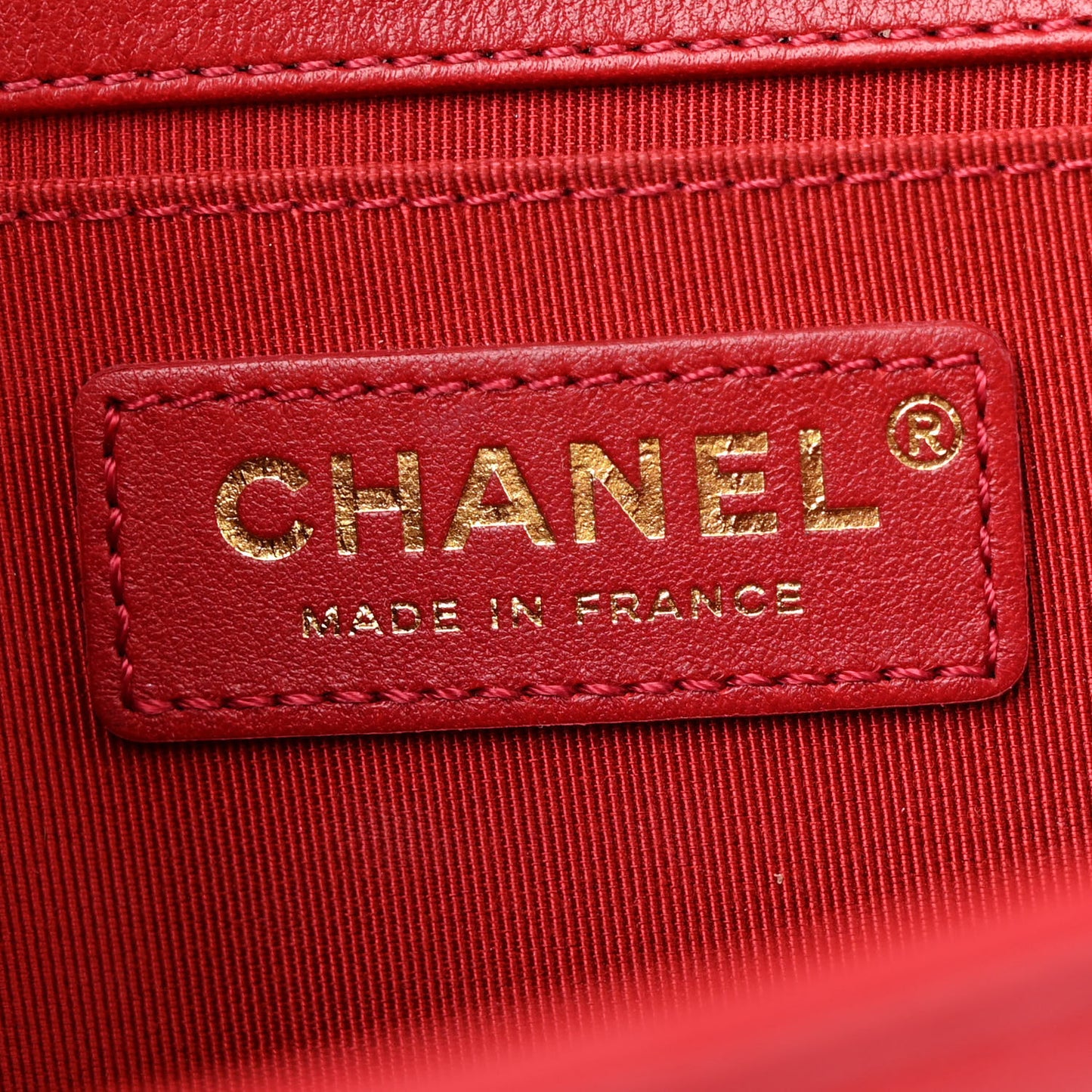 Calfskin Medium Boy Logo Top Handle Flap Red