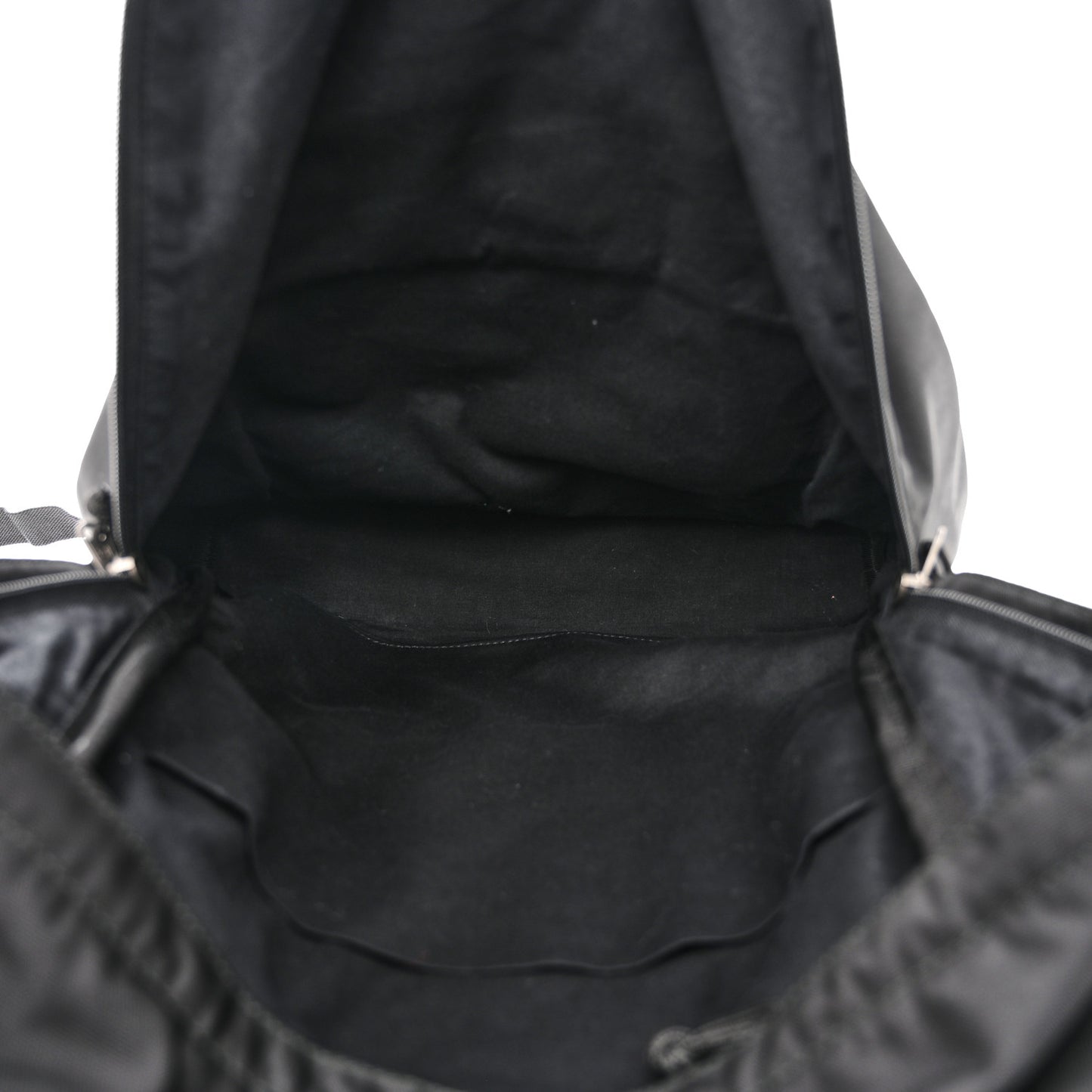 Nylon Milano Paris LA Embroidered Explorer Backpack Black