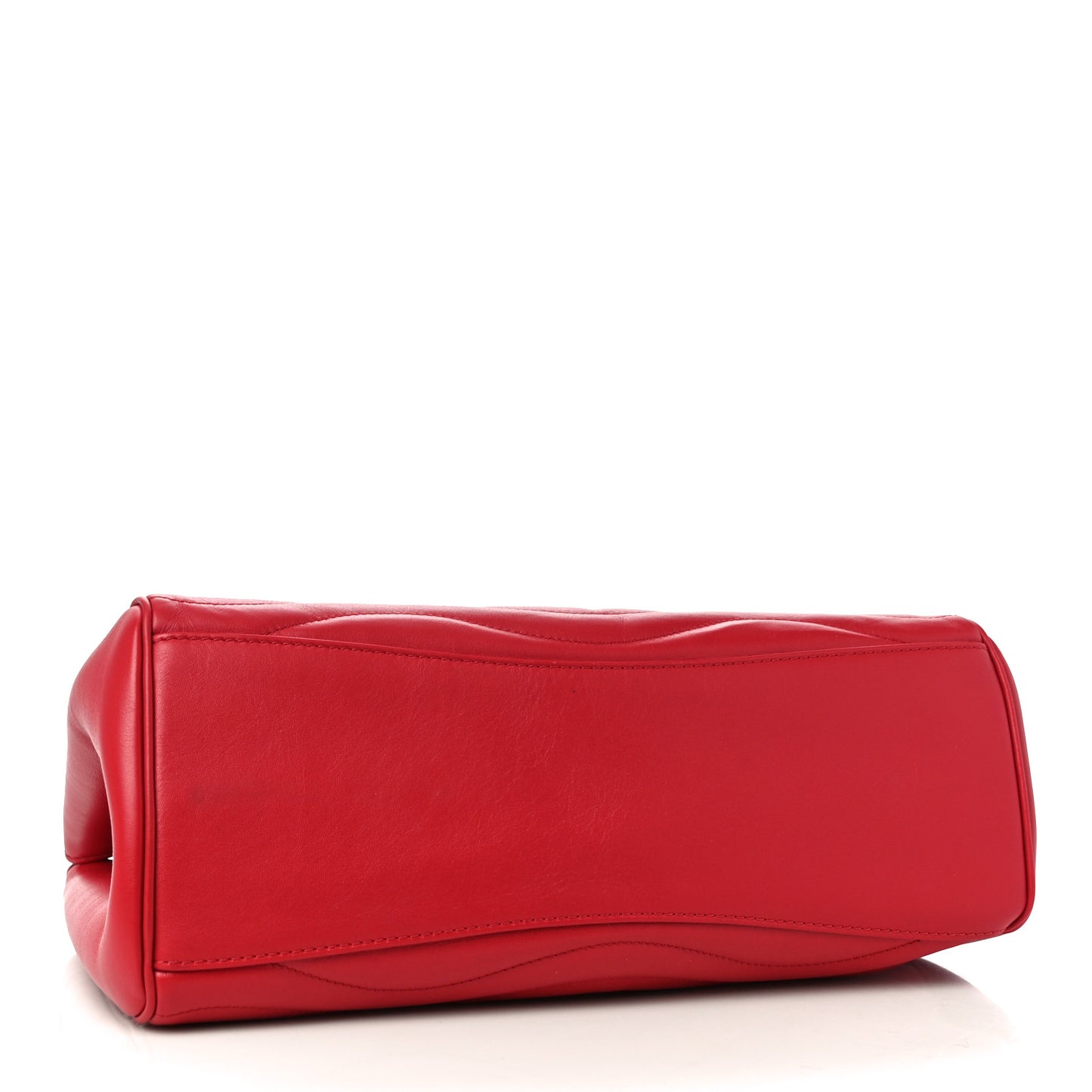 Calfskin New Wave Chain Tote Ecarlate