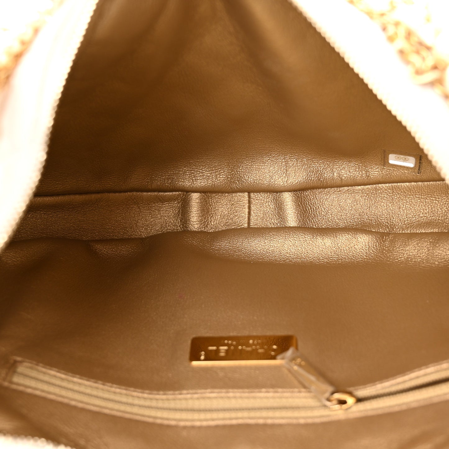 Lambskin Quilted All About Chains Waist Belt Bag White