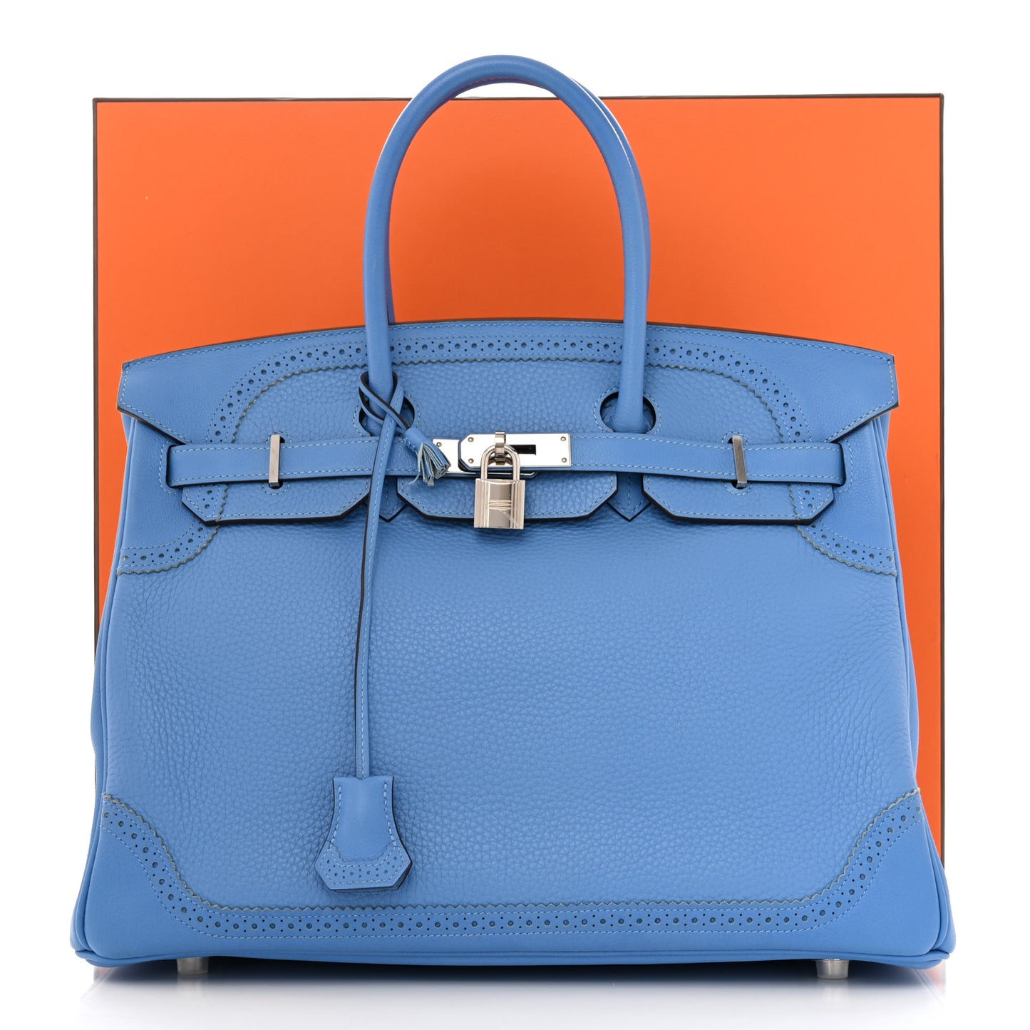 Togo Swift Ghillies Birkin 35 Bleu Paradis
