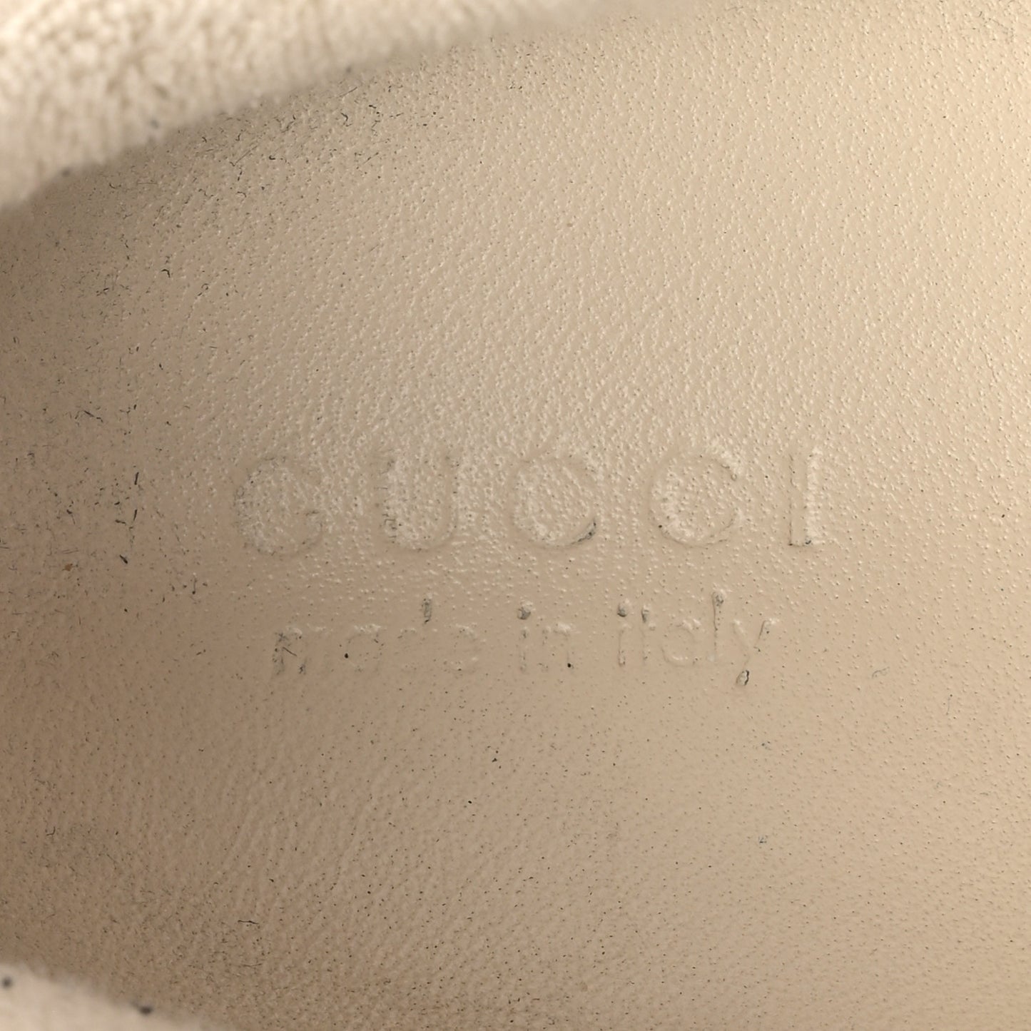 GG Monogram Nubuck Web Womens Screener Sneakers 35.5 New Sand Dusty Milk Vintage Green