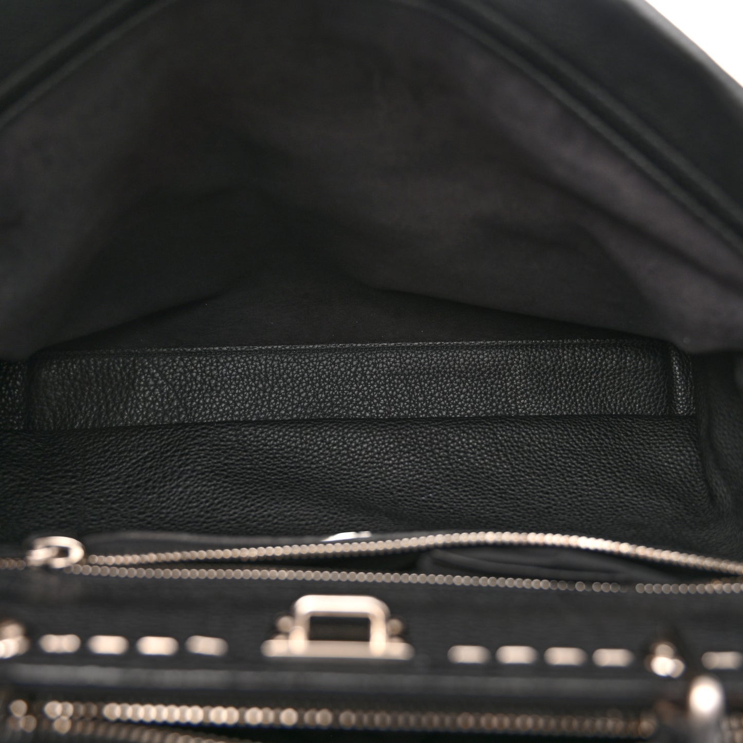 Cuoio Romano Selleria Metal Stitch Large Mens Peekaboo Iconic Essential Satchel Black