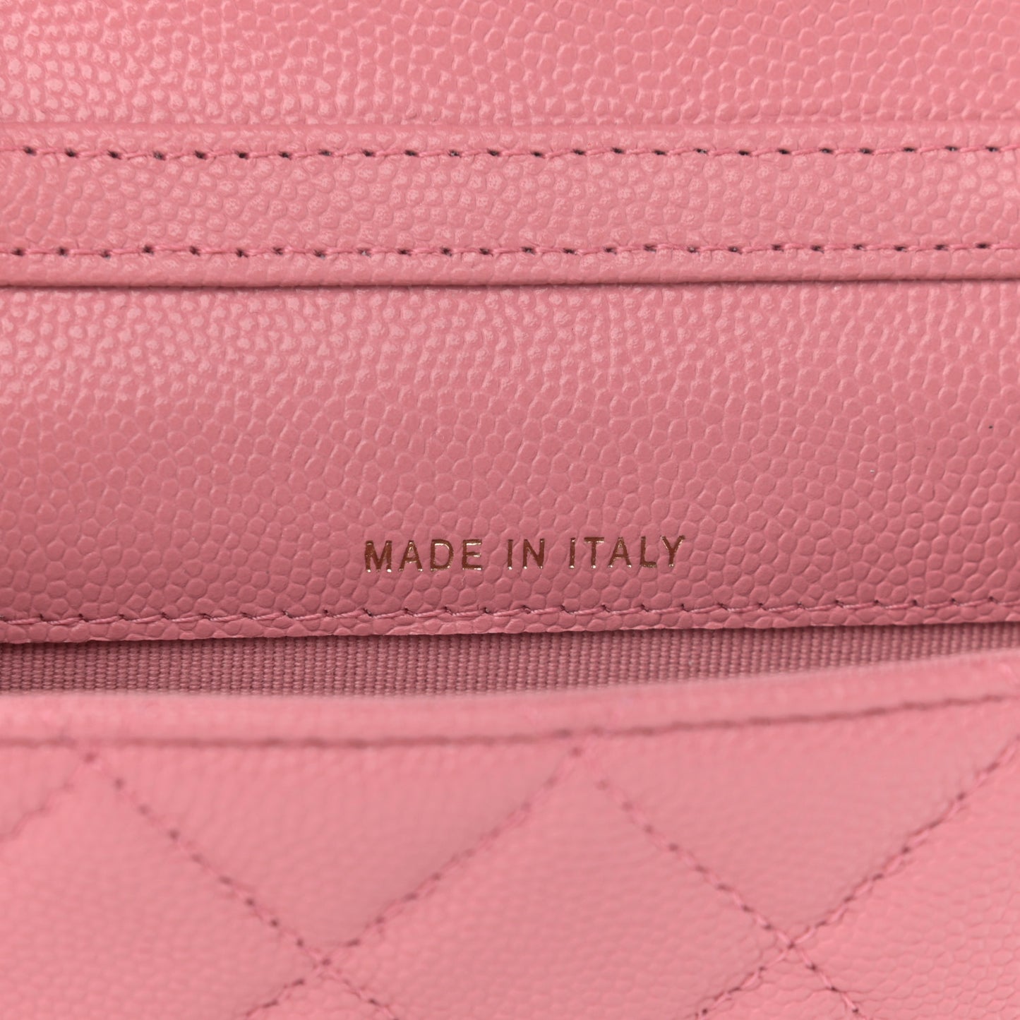 Caviar Quilted Mini Chain Bag Dark Pink