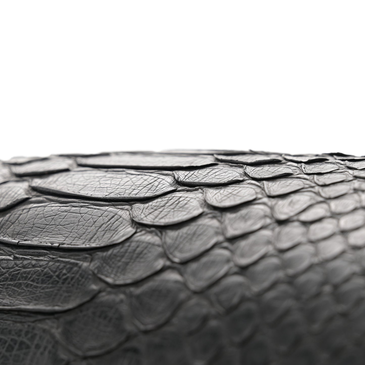 Snakeskin Large GG Running Tote Black