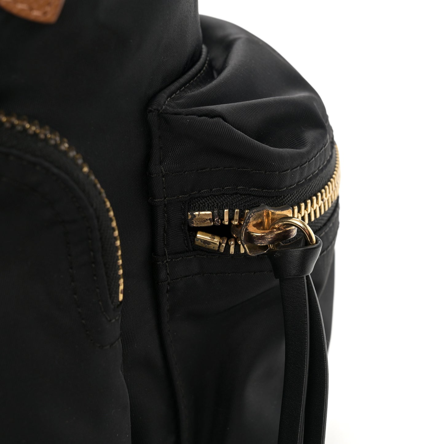 Nylon Medium Rucksack Backpack Black