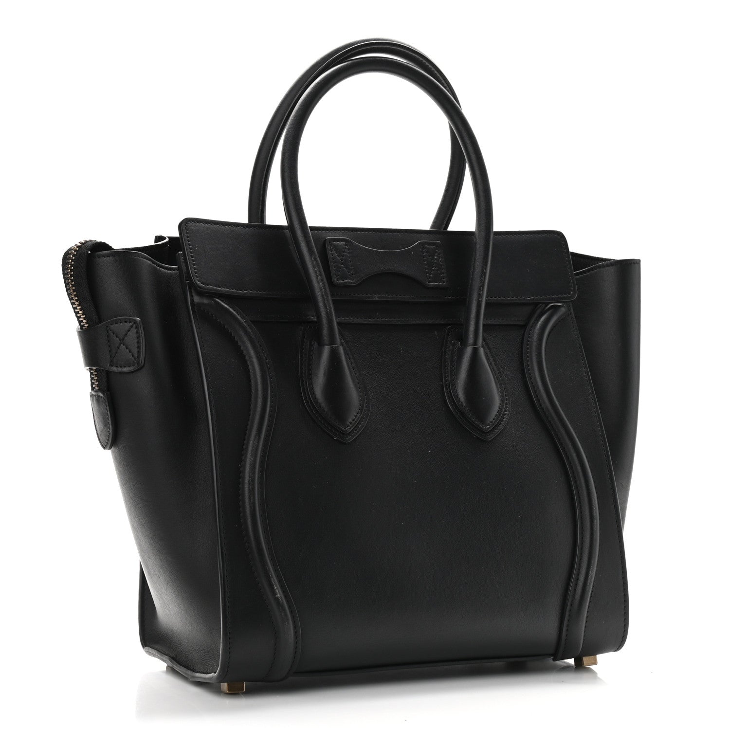 Celine Smooth Calfskin Micro Luggage Black 3 of 12