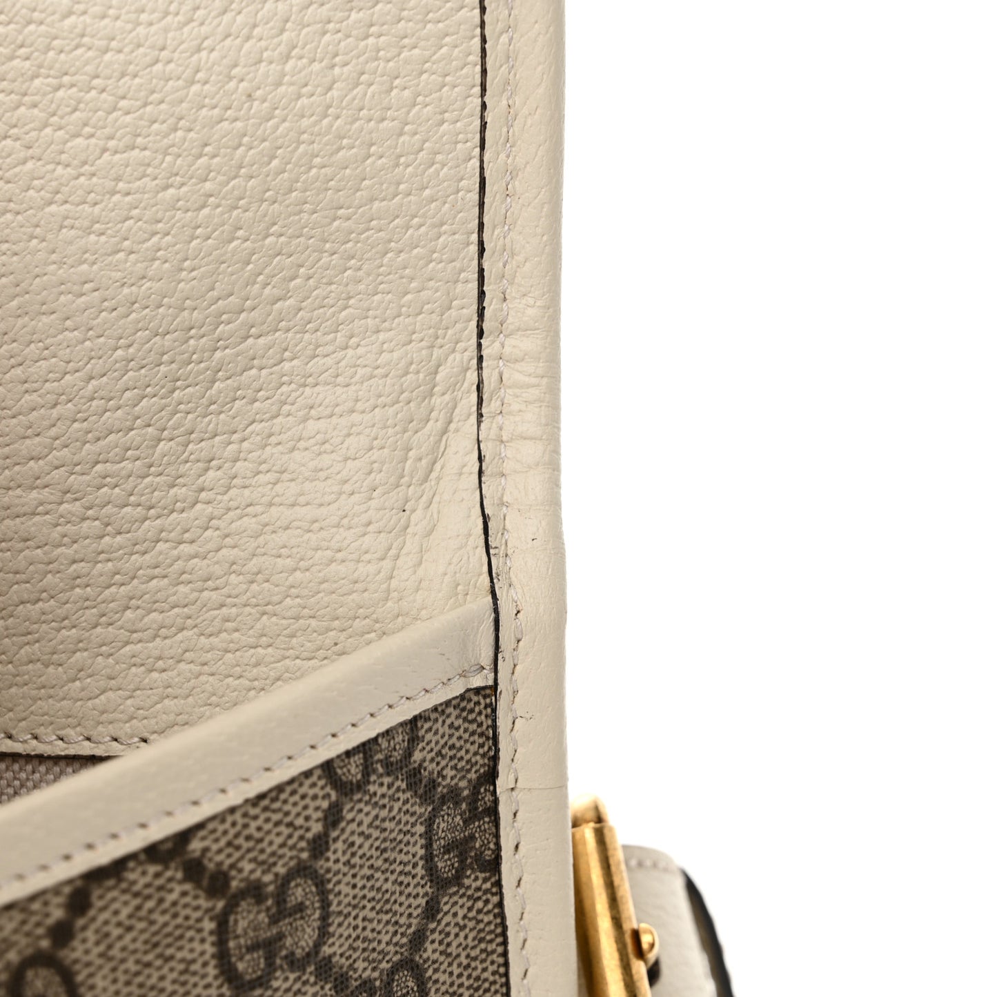 GG Supreme Monogram Web Small Ophidia Belt Bag Beige Ebony White