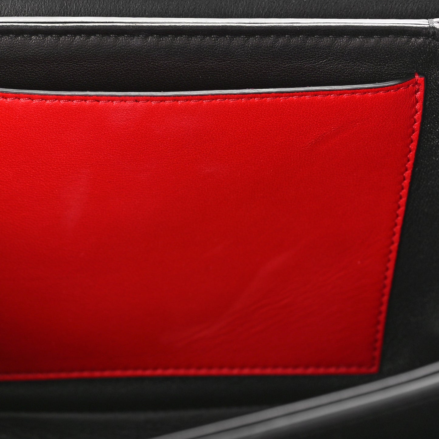 Smooth Calfskin Supervee Shoulder Bag Black