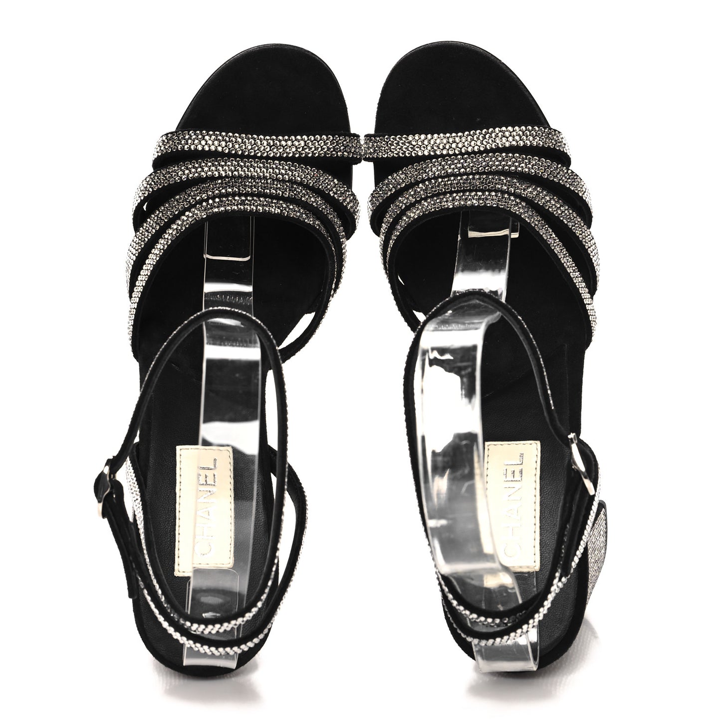 Strass Suede Pumps 38.5 Black