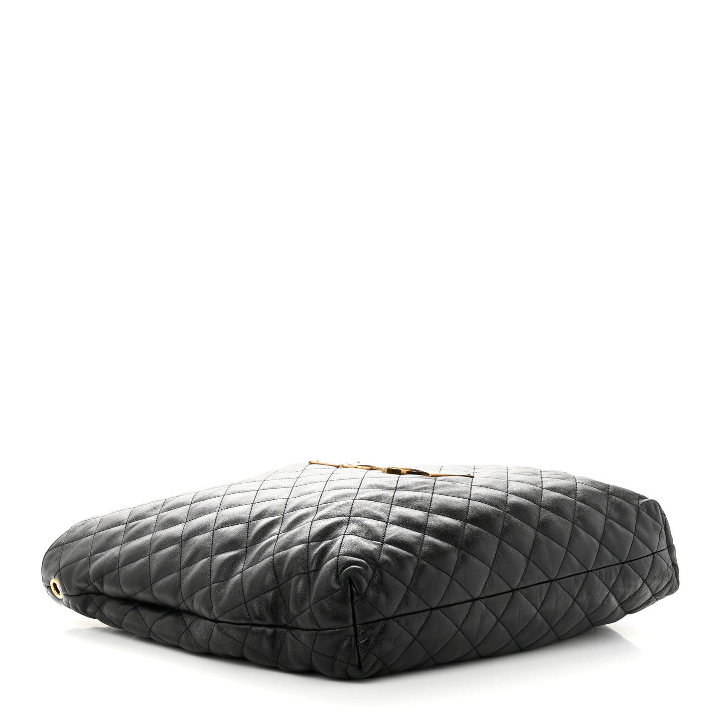 Lambskin Quilted Maxi Icare Shopping Tote Black