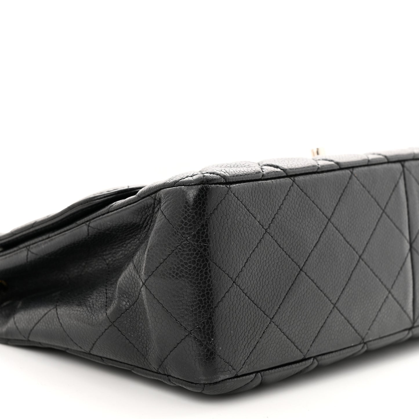 Caviar Quilted Jumbo Single Flap Black