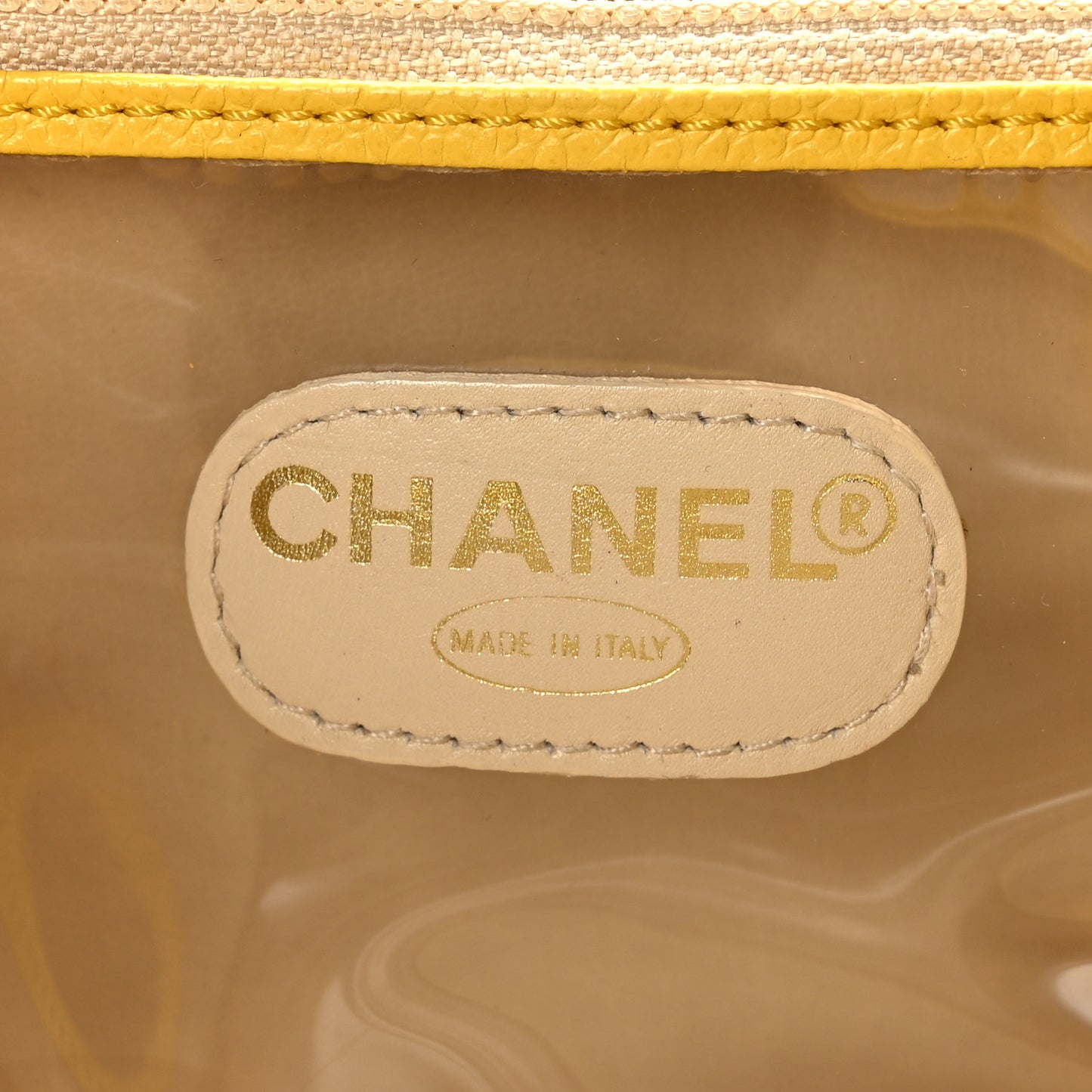Caviar CC Vanity Train Case Yellow