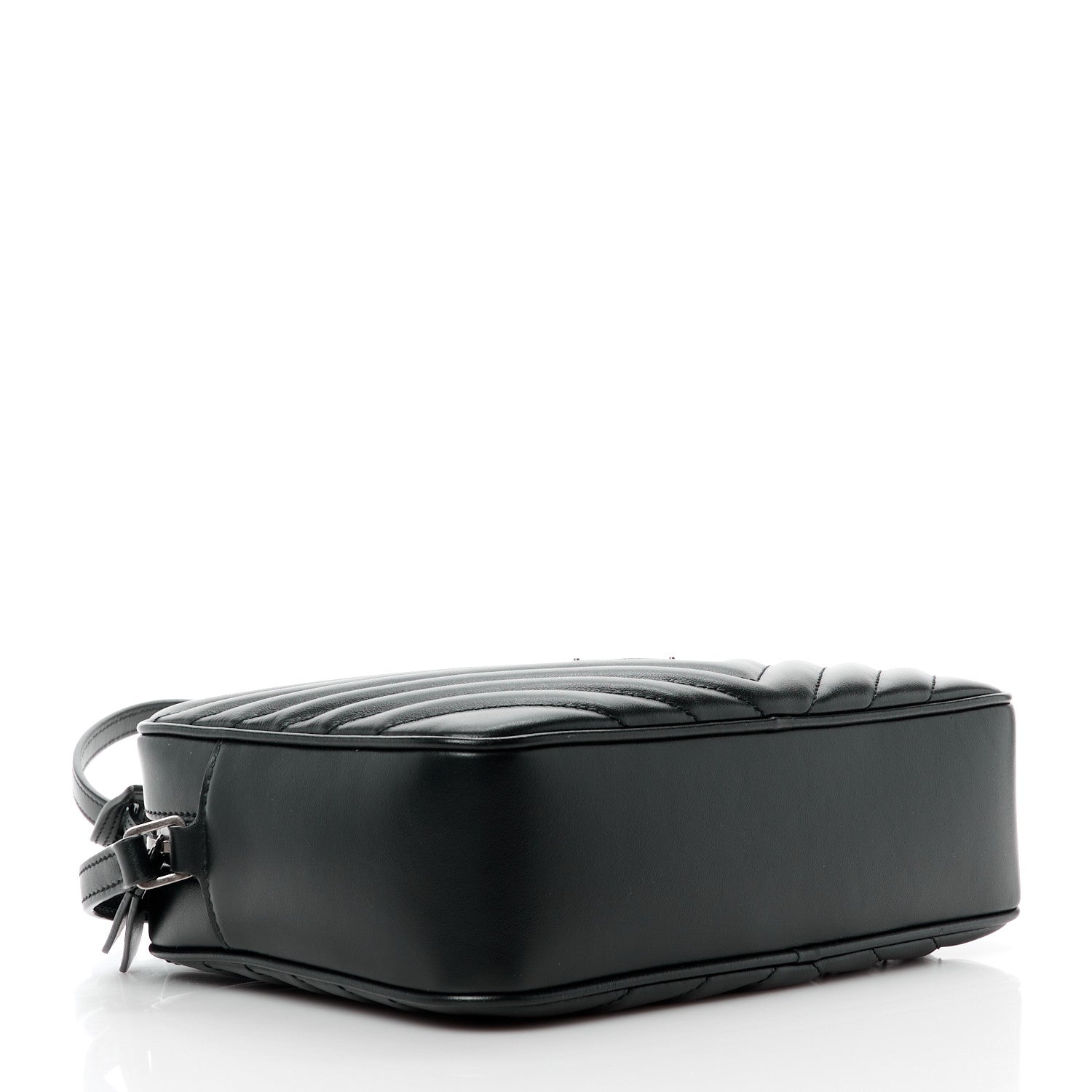 Saint Laurent Calfskin Matelasse Monogram Lou Camera Bag Black 4 of 11