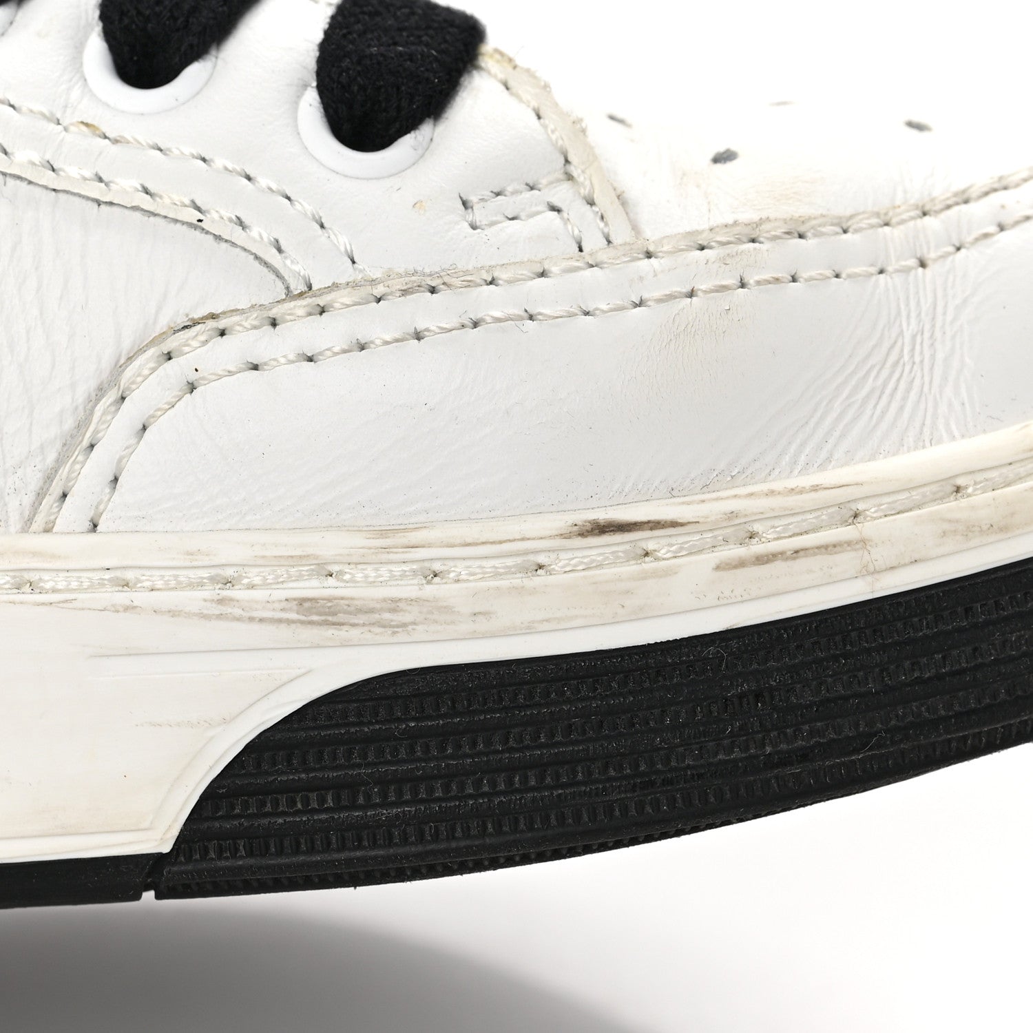 Chanel Calfskin Womens Logo Sneakers 36 Black White 12 of 15