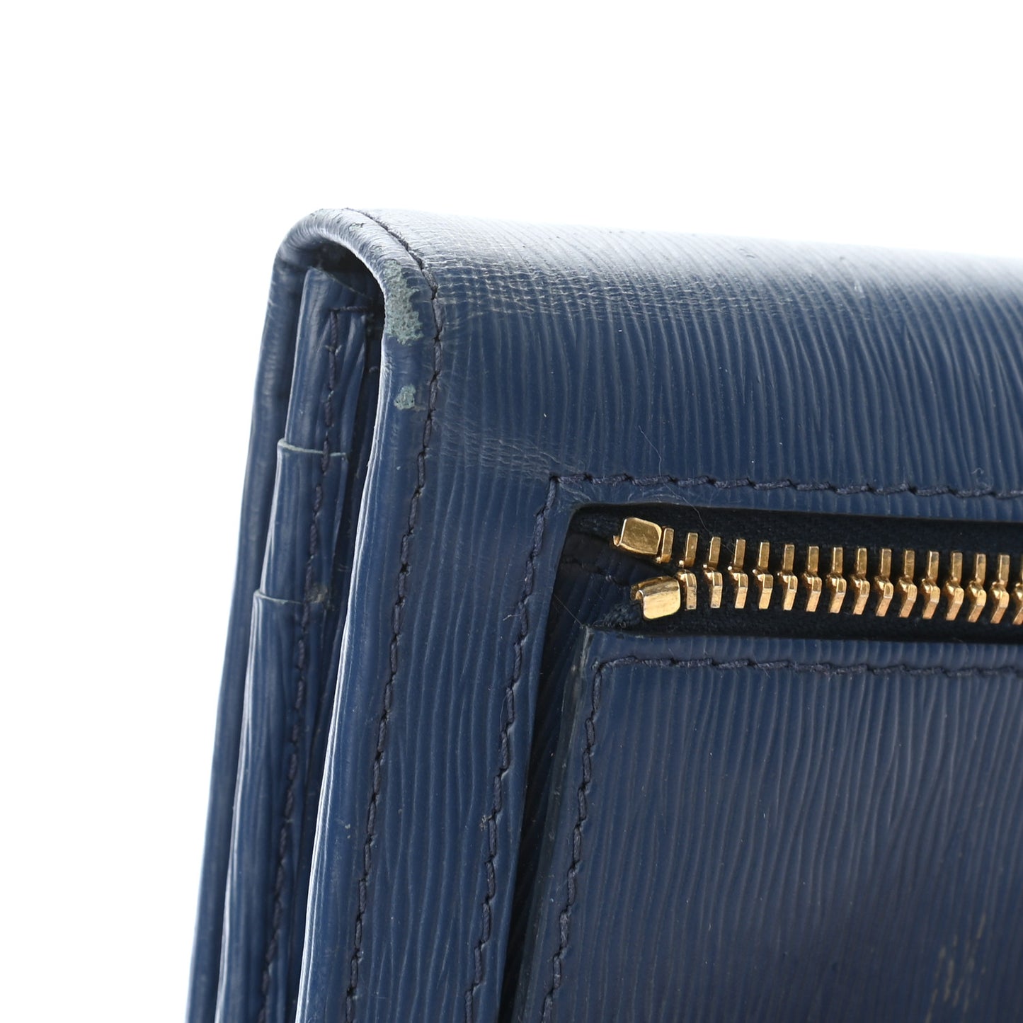 Vitello Move Bi-Color Continental Flap Travel Wallet Bluette Astrale