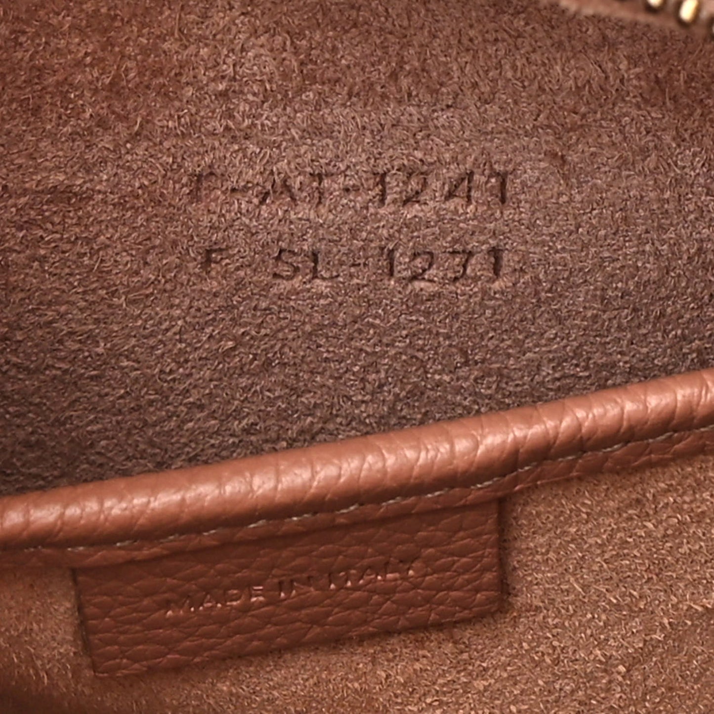 Drummed Calfskin Nano Luggage Antique Rose