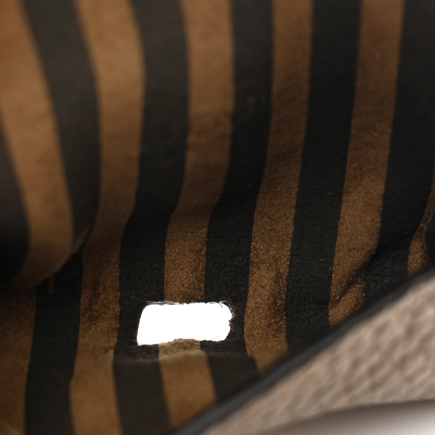 Fendi Cuoio Romano Selleria AirPods Pro Chain Baguette Charm Taupe 5 of 9