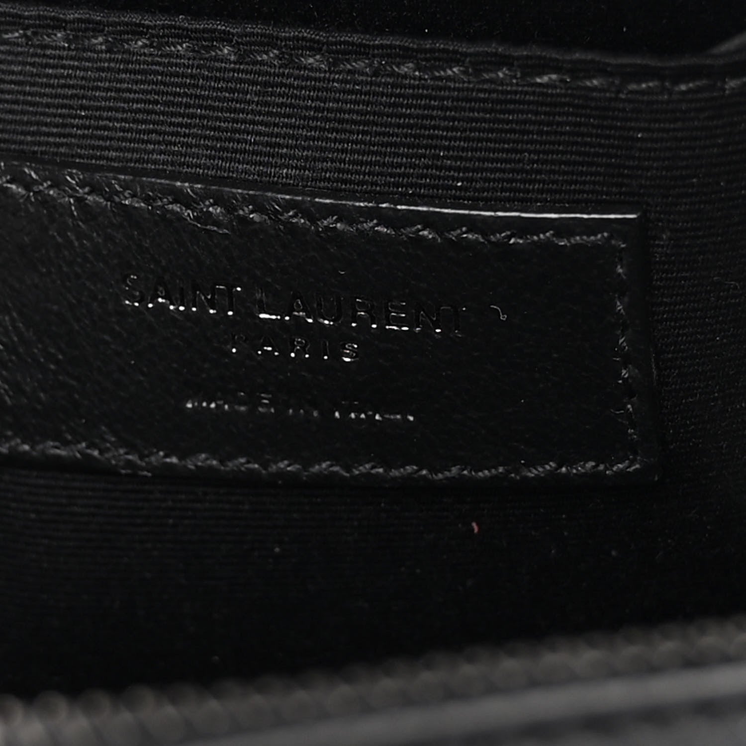 Saint Laurent Calfskin Matelasse Chevron Round Vinyle Camera Bag Black 6 of 9