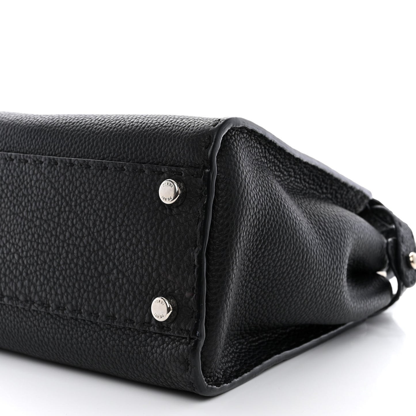Cuoio Romano Selleria Bi-Color Medium Peekaboo Iconic Satchel Black Mou
