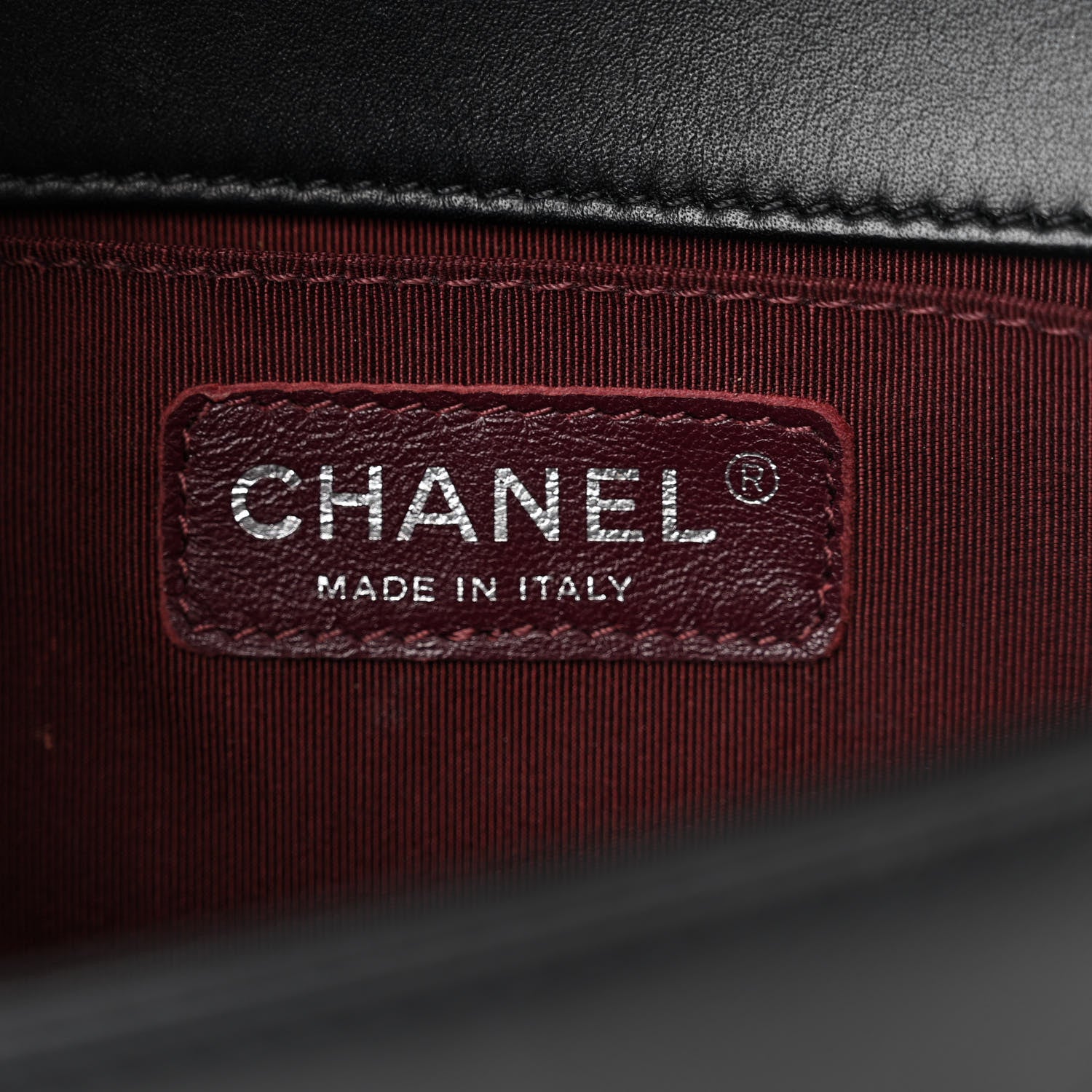Chanel Calfskin Chevron Quilted Small Boy Flap Black 6 of 13