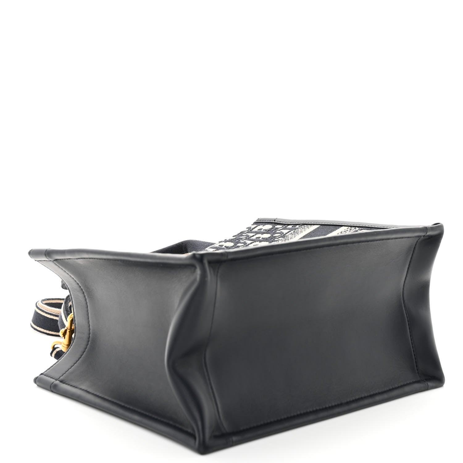 Christian Dior Oblique Calfskin Small Book Tote With Strap Blue Multicolor 7 of 9