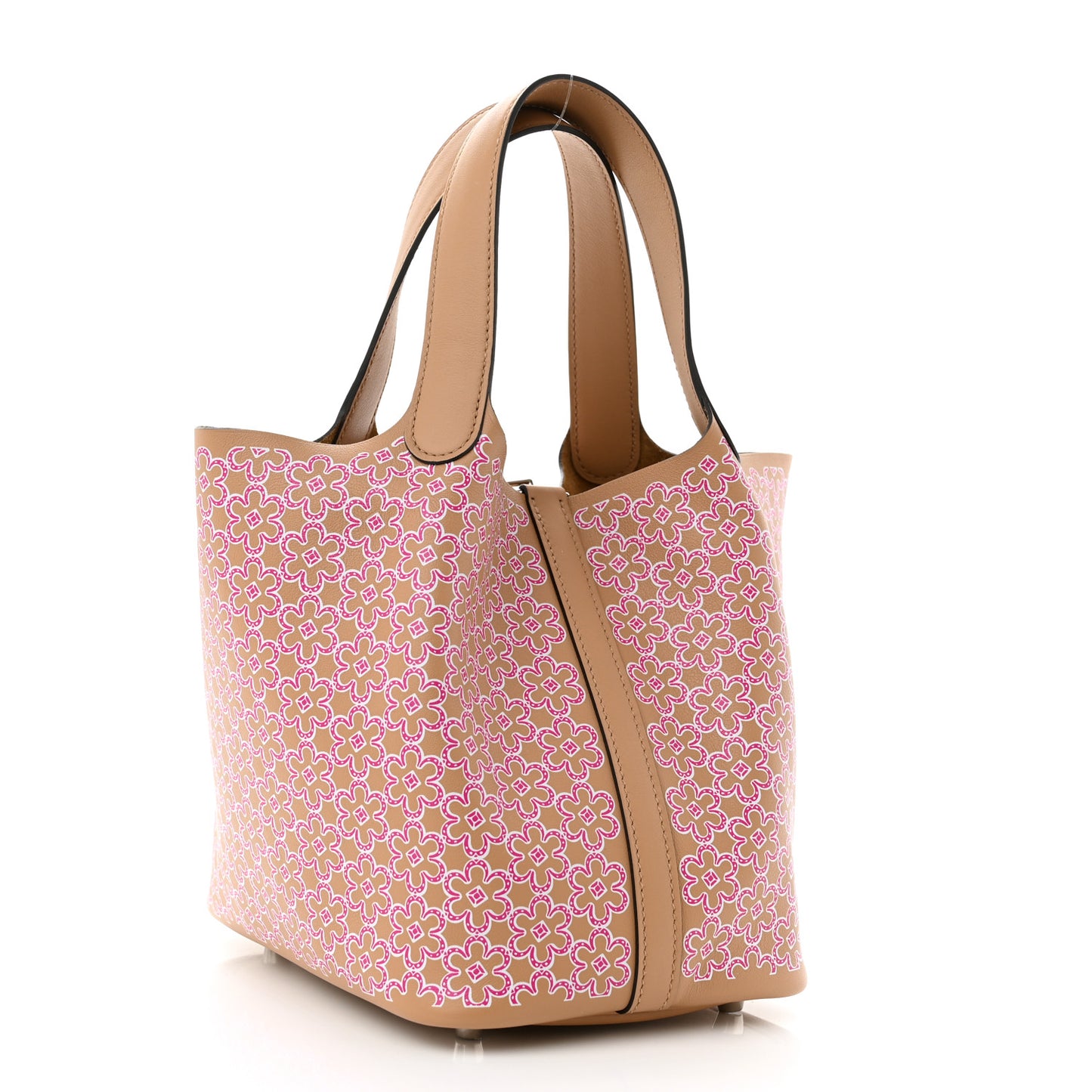 Swift Lucky Daisy Picotin Lock 18 PM Chai Rose White