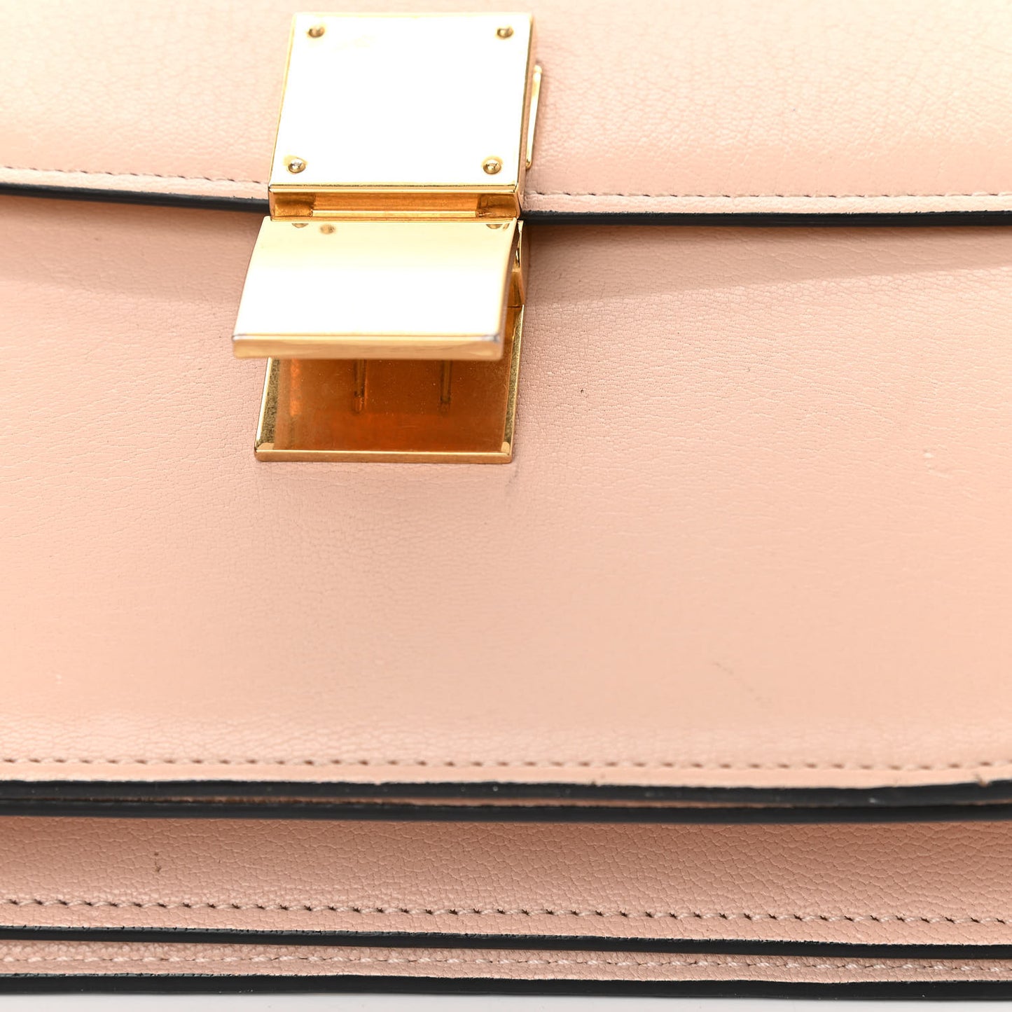 Shiny Goatskin Medium Classic Box Flap Bag Blush