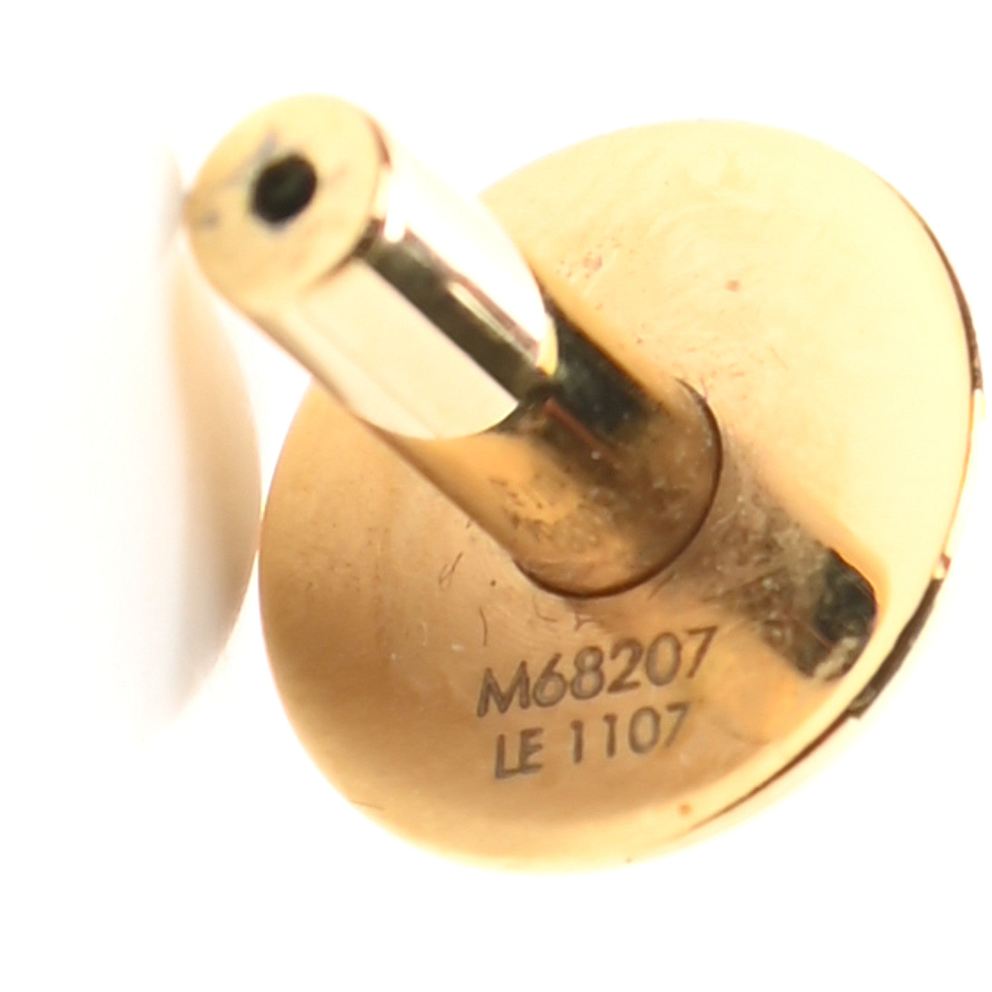 Louis Vuitton Hoop Earrings Stud Back Set Gold Pink Silver 5 of 9