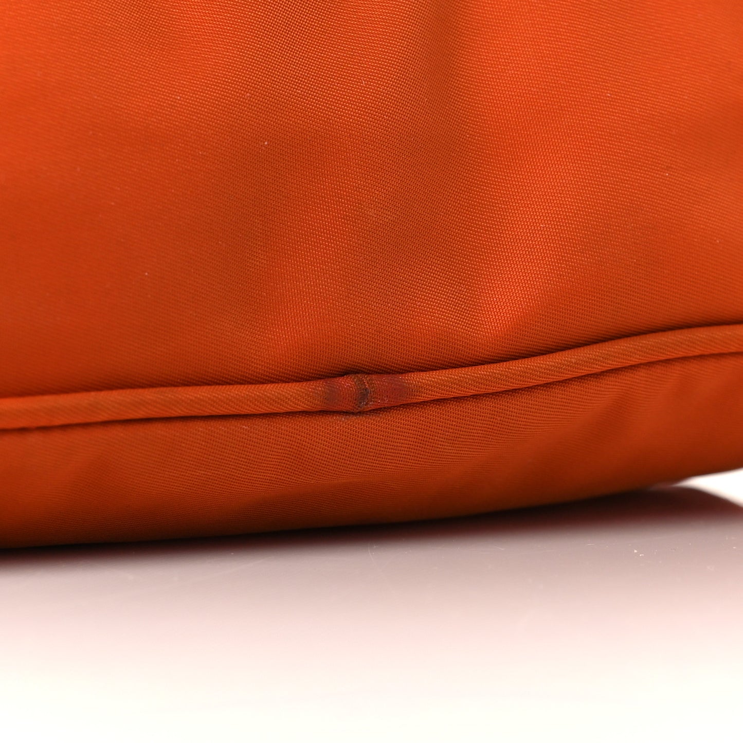 Tessuto Nylon Pochette Bag Orange