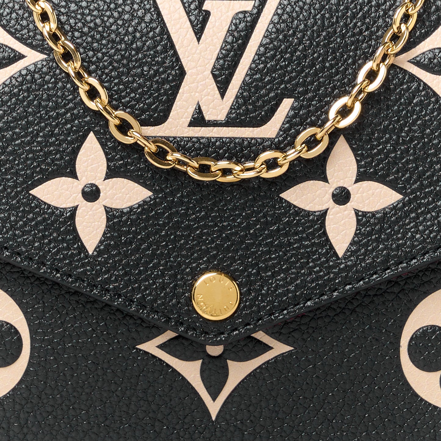Empreinte Monogram Giant Felicie Pochette Black Beige