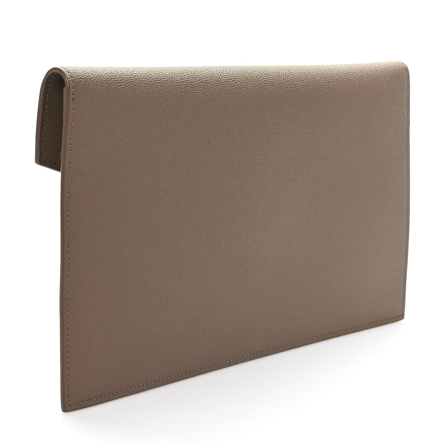 Saint Laurent Grain De Poudre Uptown Pouch Dark Beige 3 of 7