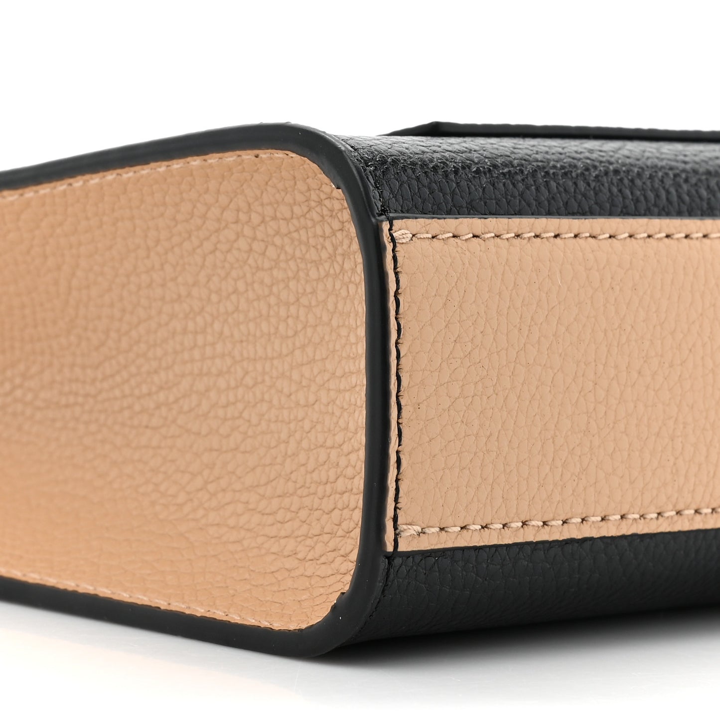 Calfskin Micro Grind Tote Bag Smoked Almond Multicolor