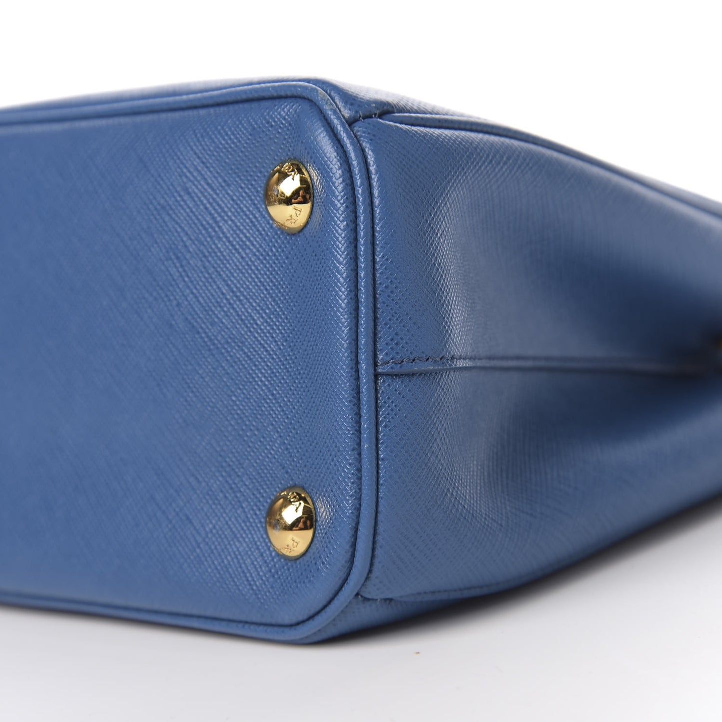 Saffiano Mini Galleria Double Zip Tote Cobalto
