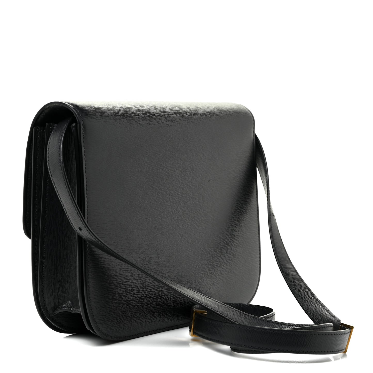 Liege Calfskin Medium Classic Box Flap Bag Anthracite