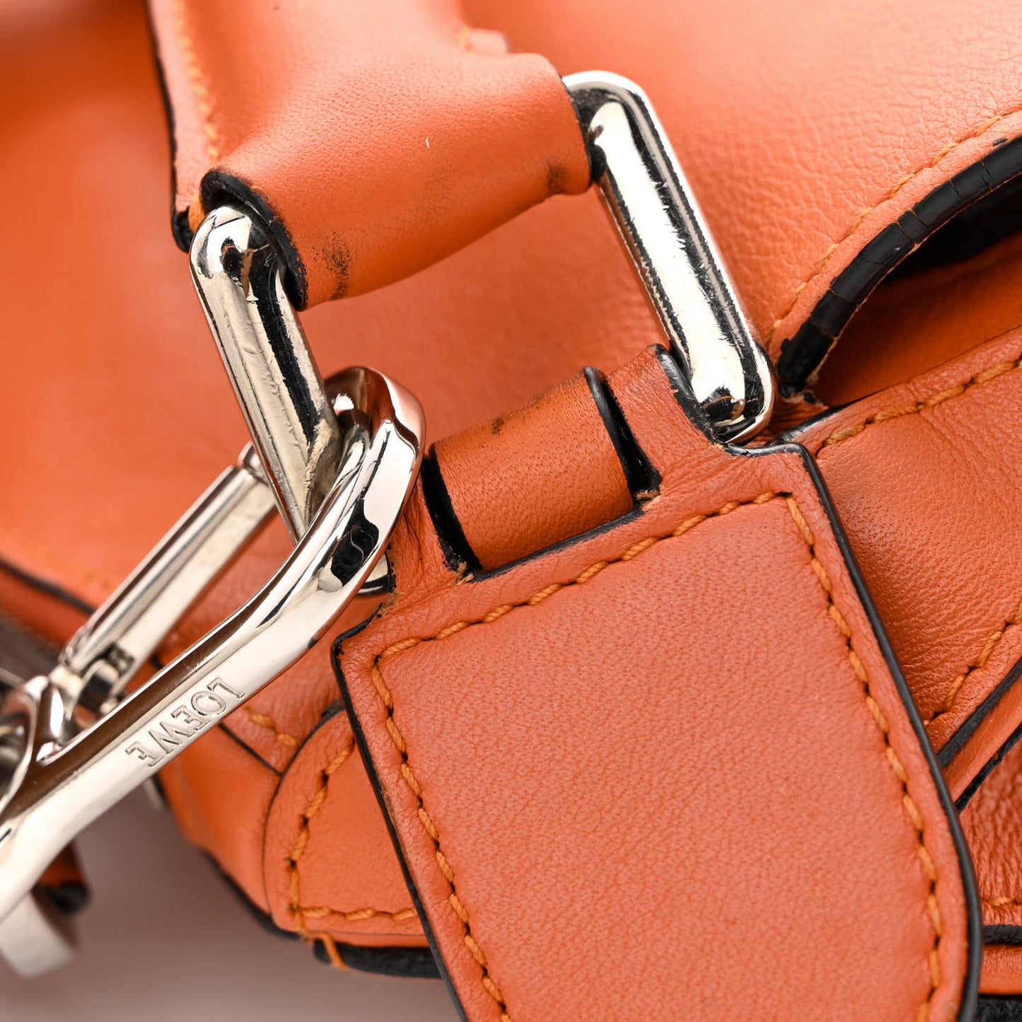 Calfskin Medium Puzzle Bag Orange