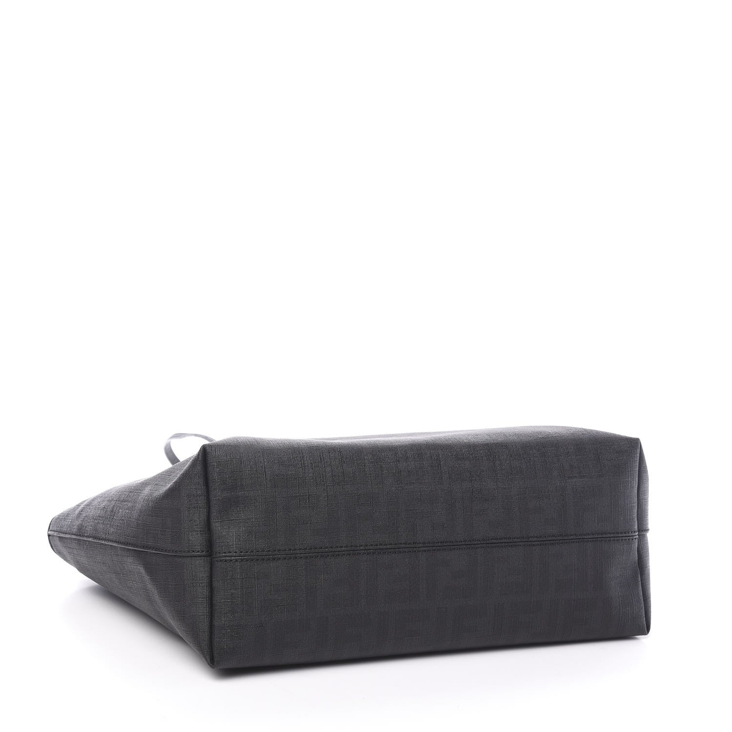 Fendi Zucca Spalmati Small Roll Tote Black 3 of 9