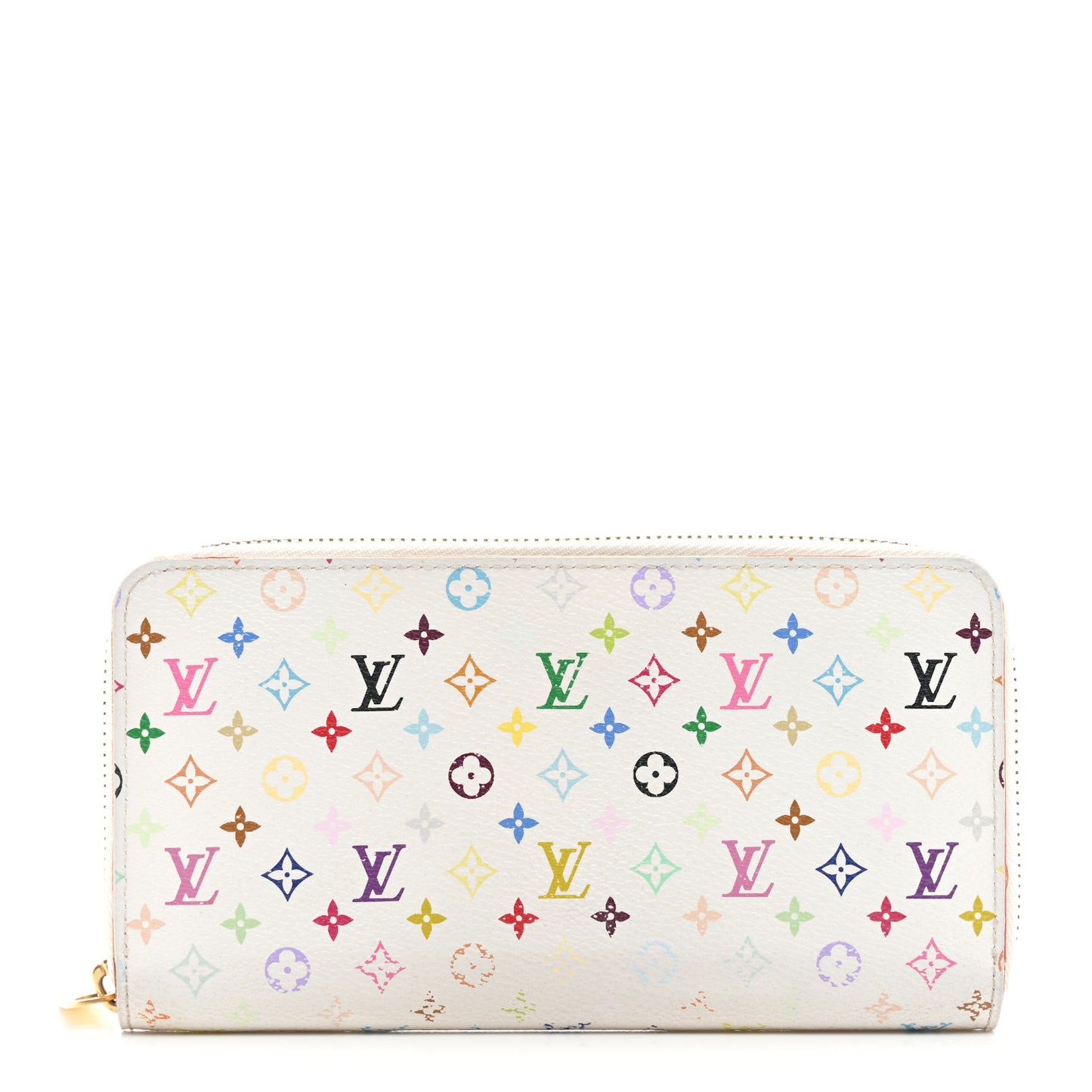 Monogram Multicolor Zippy Wallet White Litchi